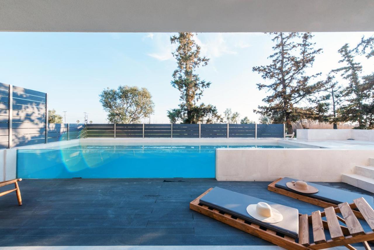 Serene Seafront Villas Nea Irakleia Extérieur photo